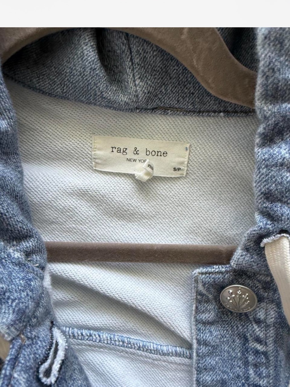 Rag & Bone Faux Denim Jacket - Picture 4 of 6